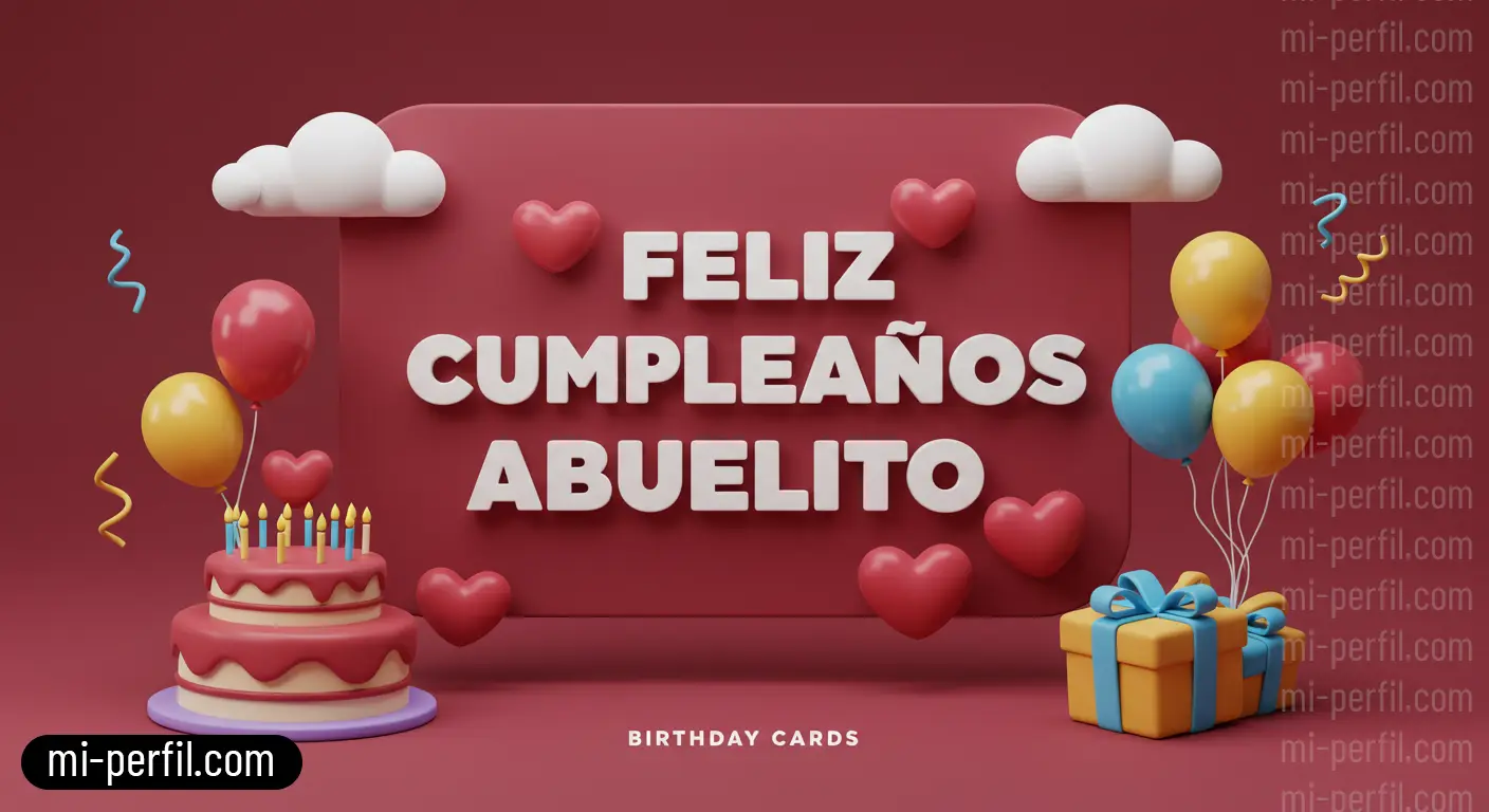 Tarjetas de cumpleaños Feliz Cumpleaños Abuelo