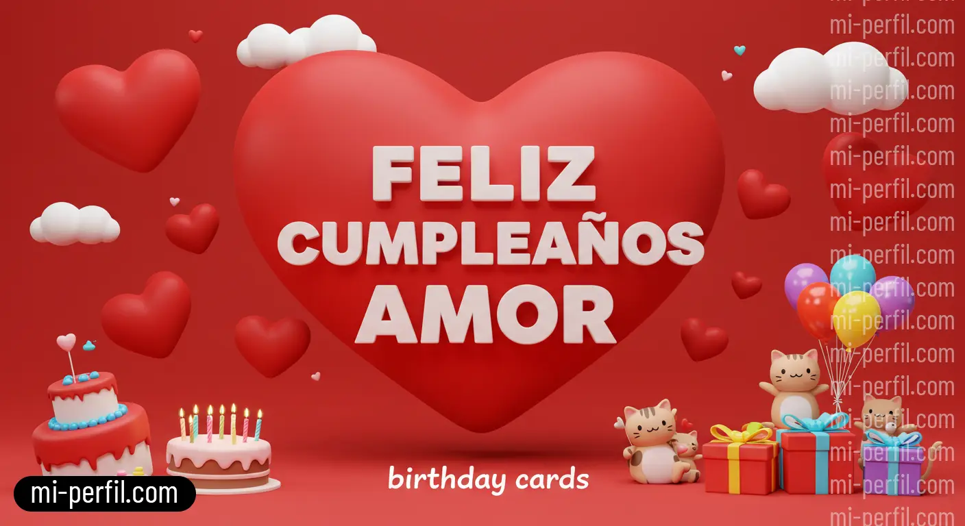 Tarjetas de cumpleaños Feliz Cumpleaños Amor