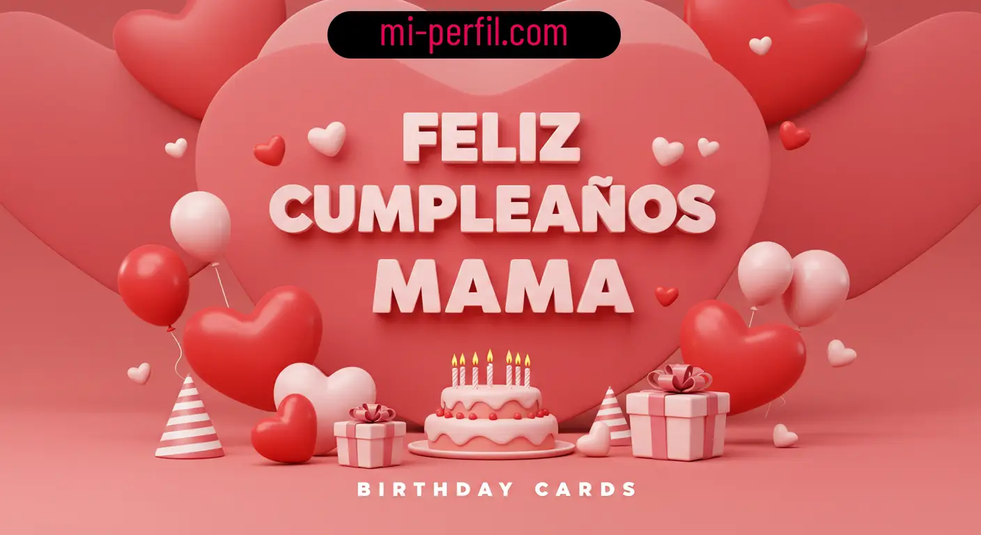 Tarjetas de cumpleaños Feliz Cumpleaños Mamá